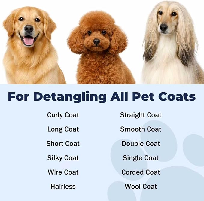 Dog Detangler Spray – Doodle Detangler Spray Leave-in Conditioner, Dematting Spray for Dogs, Cat & Dog Matted Fur Remover Grooming Spray, Removes Tangles & Odors, Poodle Tangle Remover – 6.8oz
