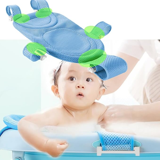 Baby Bath Seat Mesh Pad| Soft Infant Bathing Pillow Bath Cushion Sling Adjustable Bath Support Net Cushion Mat for Newborn Toddler(Tub NOT Included)