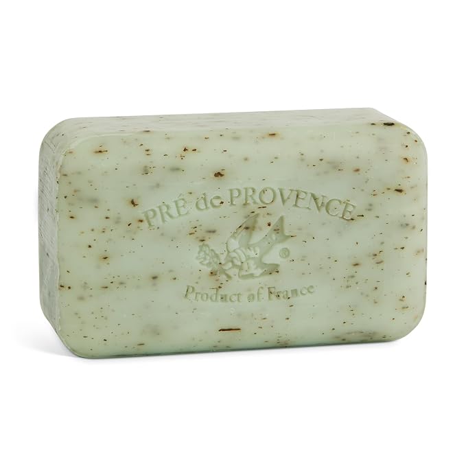 Pre de Provence Artisanal Soap Bar, Natural French Skincare, Enriched with Organic Shea Butter, Quad Milled for Rich, Smooth & Moisturizing Lather, Rosemary Mint, 5.3 Ounce