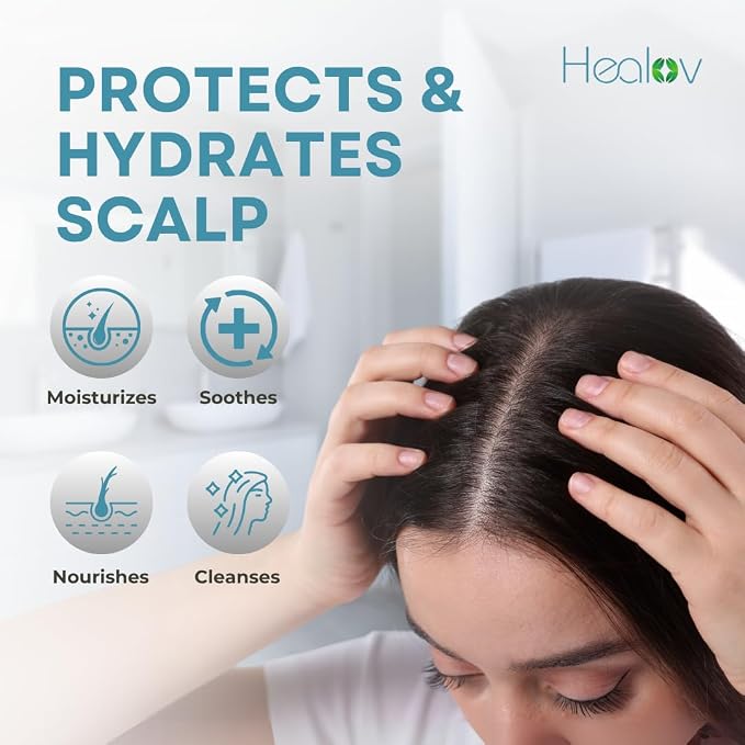 Eczema Shampoo – All-Natural Dermatitis & Psoriasis Treatment for Dry, Itchy, Flaky Skin – Daily Dandruff & Scalp Treatment – Itchy Scalp Relief for Men, Women & Kids – Eczema Soap Shampoo 16.9 oz