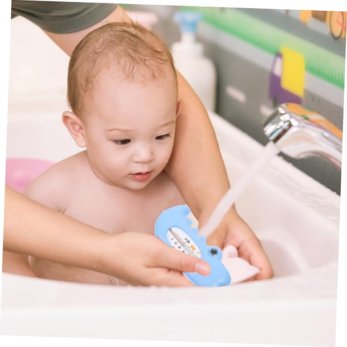 Yardwe Bath Thermometer for Tub Cute Cartoon Water Temperature Gauge for to Use Bathing Tool for Newborns and Toddlers