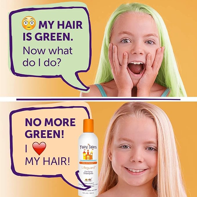 Fairy Tales Sun & Swim Lemon-Aid Kids Conditioner - After Pool & Beach Hair Conditioner - Replenishes Moisture, Softens & Detangles After Chlorine, Salt & Sun - Citrus Scent - 8 oz
