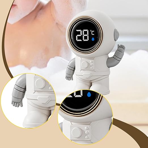 Baby Bath Thermometer Electronic Water Thermometer Cute Digital Water Temperature Meter Waterproof for Bathtub Home Newborn, Astronaut