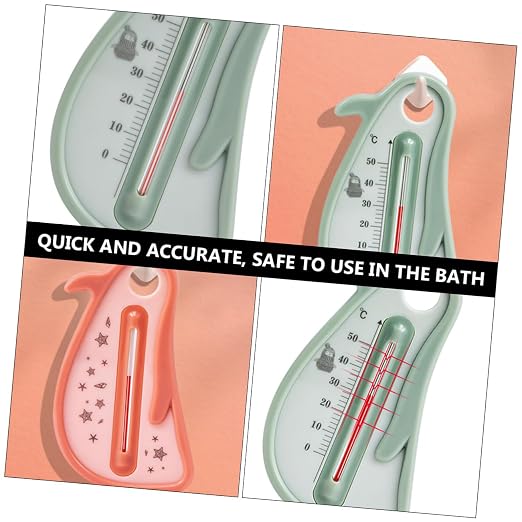 Bath Penguin Thermometer Floating Cartoon Water Temperature Monitor for Newborns and Toddlers Anti-Burst Design Safe Material Random Colors