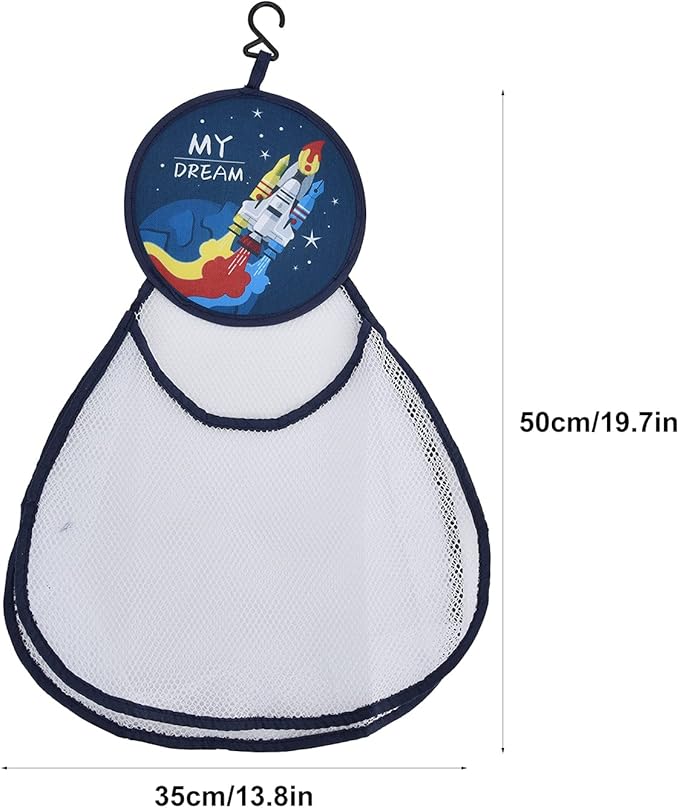 Bath Toy Organizer Bag Cute Cartoon Pattern Mesh Bath Tidy Storage Net Holder Basket Bag for Kids Bathroom Toys Polyester Material Large Capacity (Type 6)