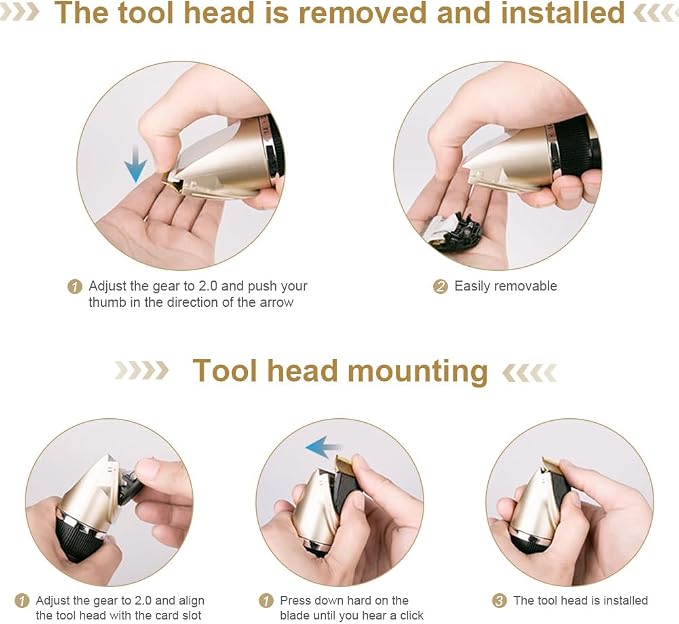 Dog Grooming Clippers, Cordless Electric Pet Shaver Hair Trimmer with 4 Guard Combs, USB Rechargeable Low Noise Cat Dog Clippers for Dogs Cats Pets Grooming Tool
