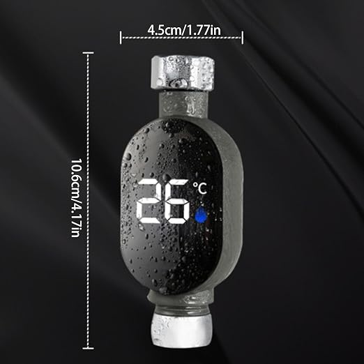 Shower Thermometer, Water Temperature Thermometers, Bath Water Thermometer with Led Digital Display for Baby Bath Home Bathroom Kitchen