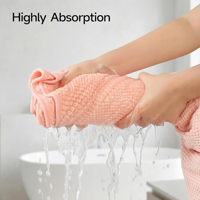 REDKISS Pack of 2 Jumbo Bath Sheets, 40 x 80 Inches Microfiber Bath Towels for Bathroom, Extra Large & Lightweight, Quick-Dry, Super Soft & Highly Absorbent, Perfect to Wrap Yourself in, Pink