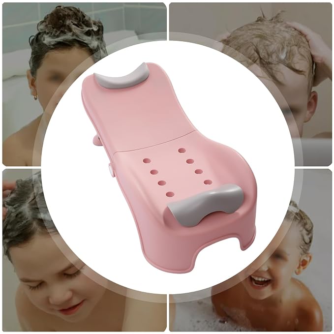 Adjustable Children's Shampoo Chair, Hair Washing Station for Kids Children's Shower Seat, Kids Hair Washing Bath Seat for Sink Shampoo Buddy Basin Essentials at Home