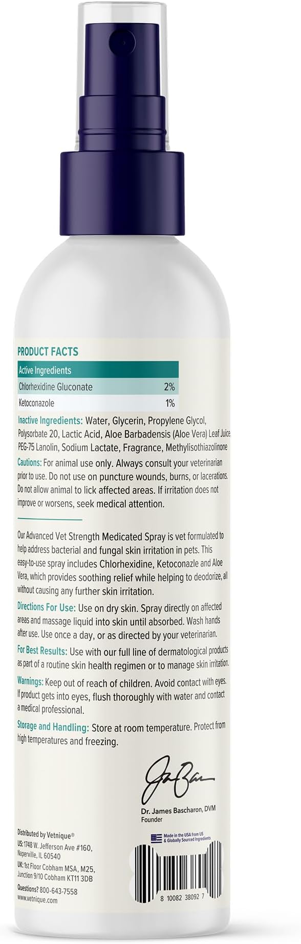 Dermabliss Chlorhexidine Spray & Anti Itch Shampoo Bundle for Dogs & Cats, 2% Chlorhexidine Ketoconazole Medicated Spray Plus Max Strength Pramoxine Oatmeal Shampoo for Hot Spots, Yeast & Itch