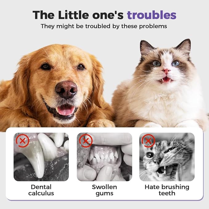 Dog Breath Freshener, Dog Dental Care Spray & Teeth Cleaning Spray, Natural Breath Freshener, Supports Daily Oral Hygiene, Support Clean Teeth and Promote Healthy Gums (3)