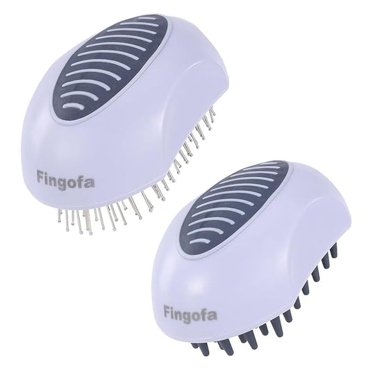 2PCS Dog Brush for Shedding and Bathing, Dog Grooming Tools Set for Short/Long Haired Dogs & Cats, Slicker Pin Hair Brush for Removing Loose Fur and Tangles, Soft Rubber Brush for Washing