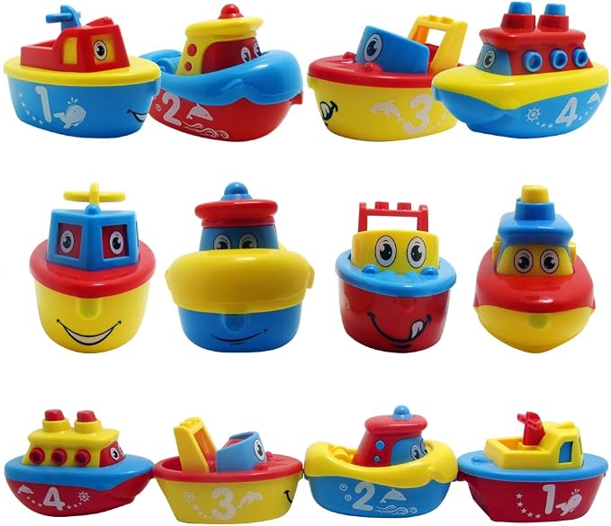 3 Bees & Me Bath Toys for Boys & Girls - Magnetic Boat Set for Toddlers & Kids - Fun Educational Bath Toy