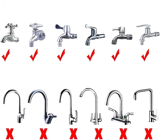 2m/6.56ft Sink Spray Rubber Hose Portable Sink Hose Faucet Sprayer Shampoo Sprayer Handheld Faucet Shower for Pets,Bathing Baby,Washing Hair,Rinsing Vegetables