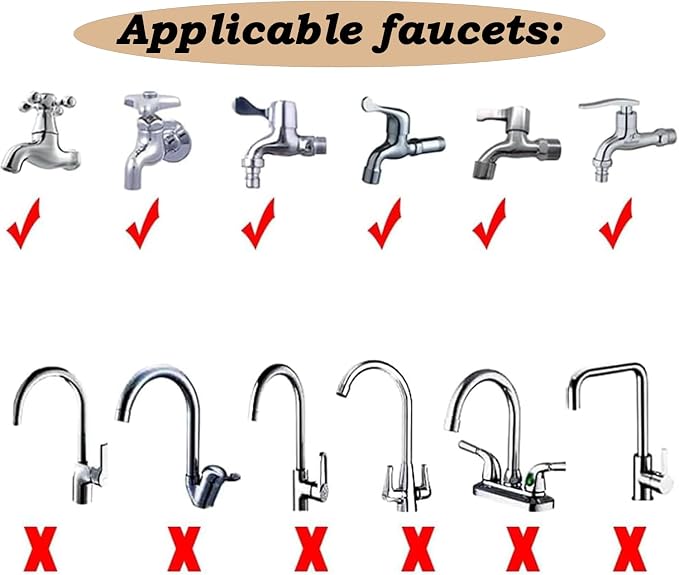 5m/16.4ft Sink Spray Rubber Hose Portable Faucet Sprayer Garden, Shampoo Sprayer Handheld Shower Head Spray Hose Attachment for Dog, Pets, Bathing Baby, Washing Hair, Rinsing Vegetables