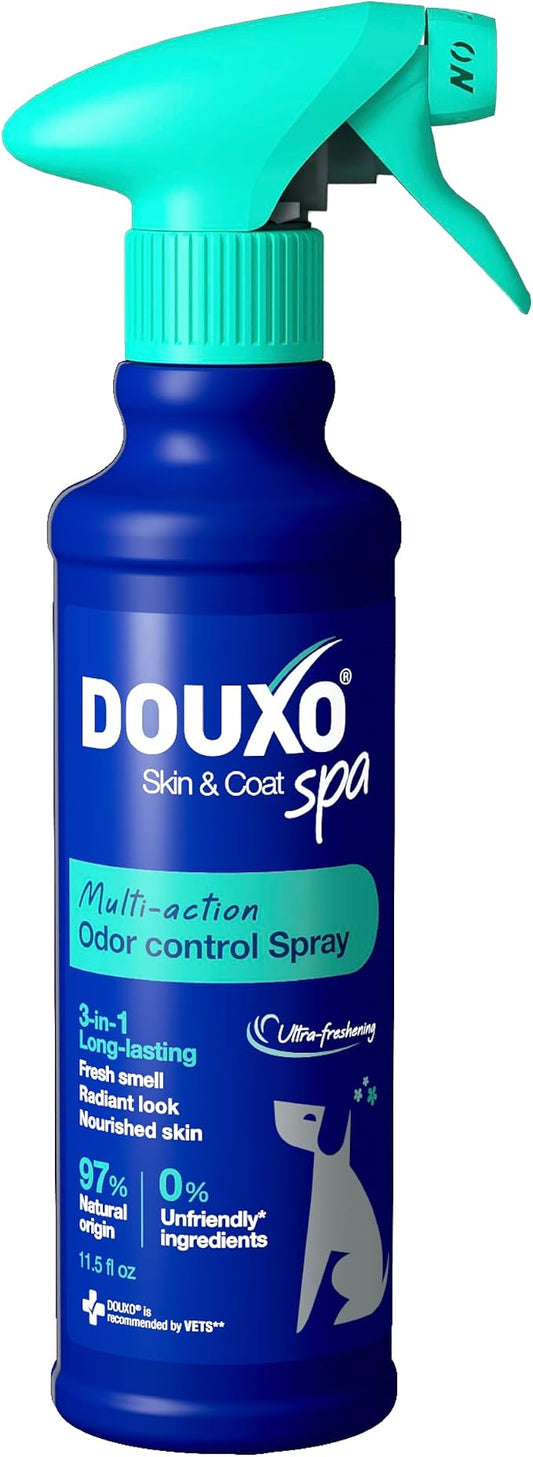 DOUXO SPA Dog Deodorizing Spray, 11.5 fl oz, Neutralizes Unpleasant Odors Between Baths, Leaves the Coat Fresh, Smelling Great, Skin-Friendly Ultra-Freshening Formula