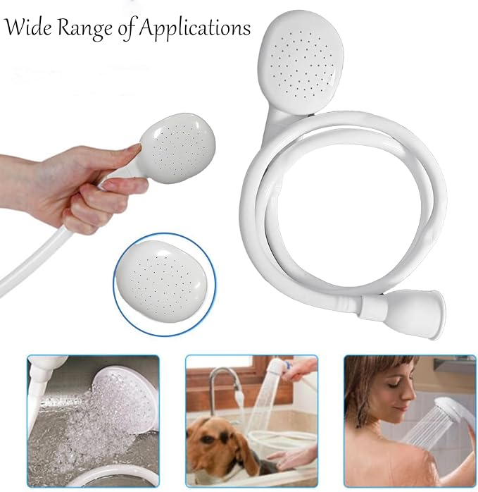 9.84FT Sink Spray Hose,Portable Sink Hose Sprayer, Shampoo Sprayer Hand Heldhead Shower Spray for Bathing Pets,Washing Hair,Rinsing Vegetables