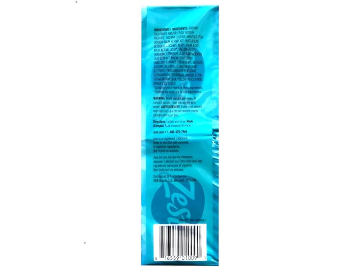 Zest Aqua Pure Cleansing Bar Soap 20% More Moisture 8 Count Pack of 2