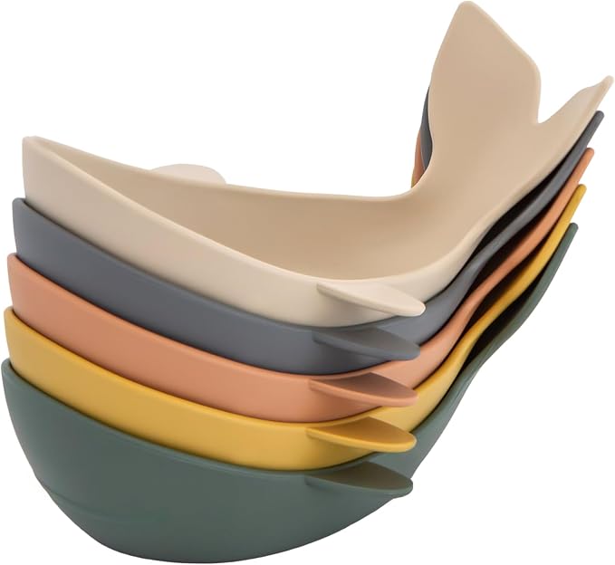 mushie Whale Bath Stackers Floating Toy (Retro) | Made in Denmark
