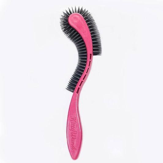 Cat Brush, Pink. Designed for Comfort, Created for Cats and Dogs. Ergonomic shape promotes stress free grooming. Great for long to short haired cats. Made in the USA