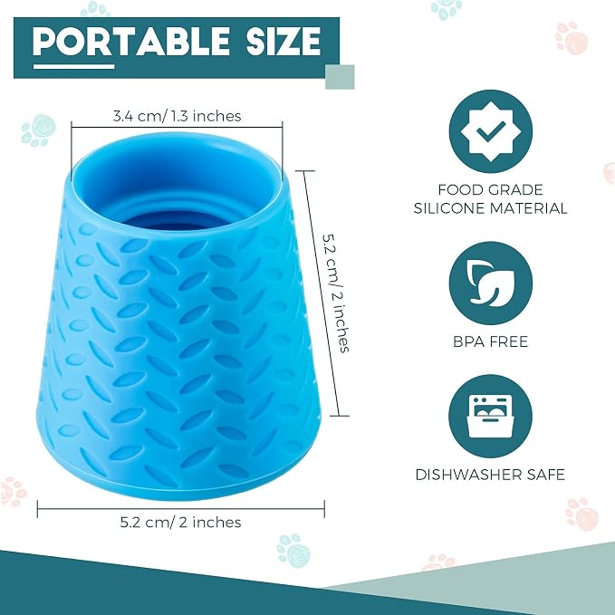 3 Pieces Portable Outdoor Shower for Dogs, Bottle Attachment Outdoor Water Sprayer Accessory, Works with Most Plastic Water or Soda Bottles from 16 oz to 2 Liters (Sky Blue, Light Green, Orange)