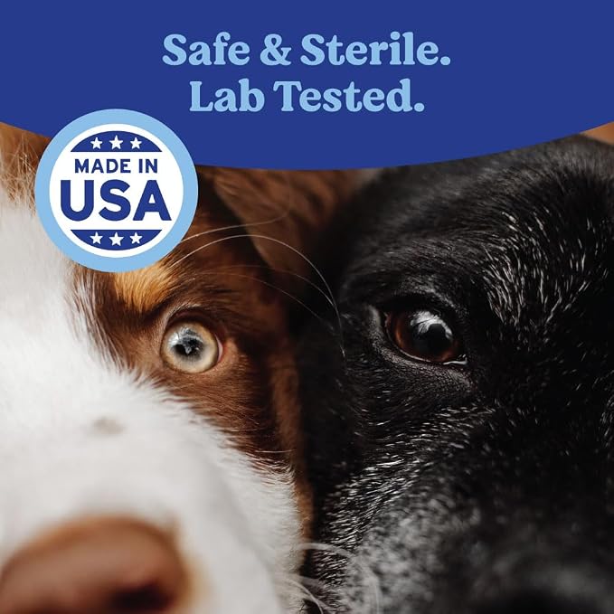 Angels' Eyes Multi-Purpose Sterile Eye Wash for Dogs & Cats | 4 oz Eye Cleaner & Rinse | Tear Stain Reducer with Boric Acid | Soothes Allergies, Debris, Mucus & Weepy Eyes | Vet Formulated