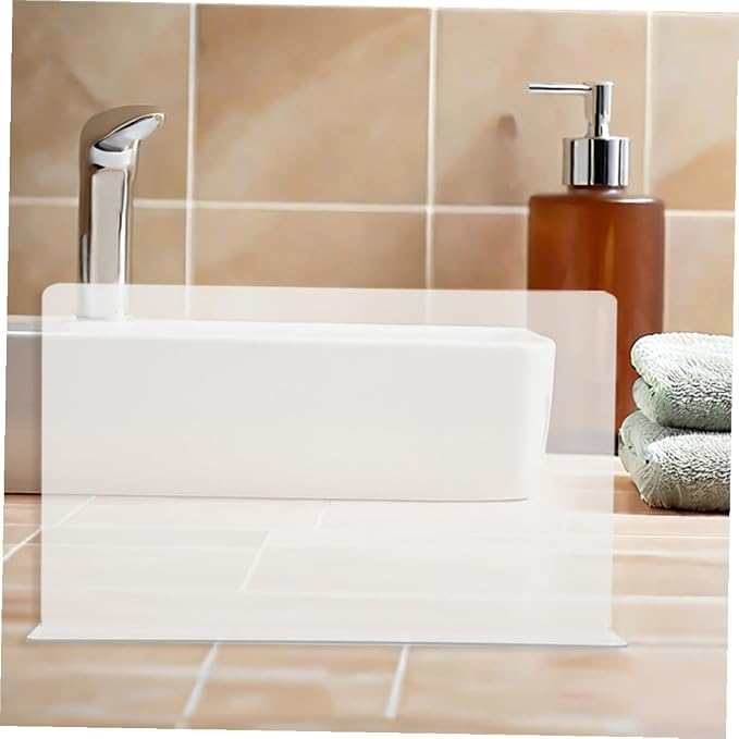 OSALADI 2pcs Shower Corner Water Guards for Bathtub Splash Protection Bathroom Backsplash Vanity Shield with Smooth Surface Splash Barrier for Dry Safe Bathroom Environment