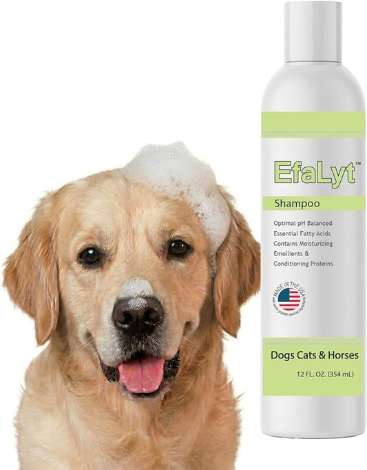 Pet Shampoo and Cream Rinse Set, Hypoallergenic Formula with Essential Fatty Acids, Natural Moisturizing for Pets, 12 fl oz (Cream Rinse)
