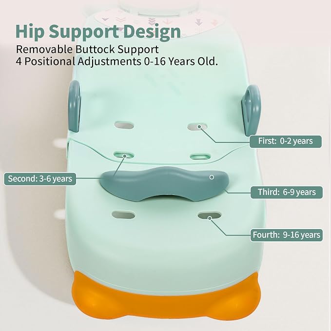 Hair Washing Station for Kids Children's Shower Seat Adjustable Children Shampoo Chair Bath Seat Household Foldable for 1 to 16 Years Old