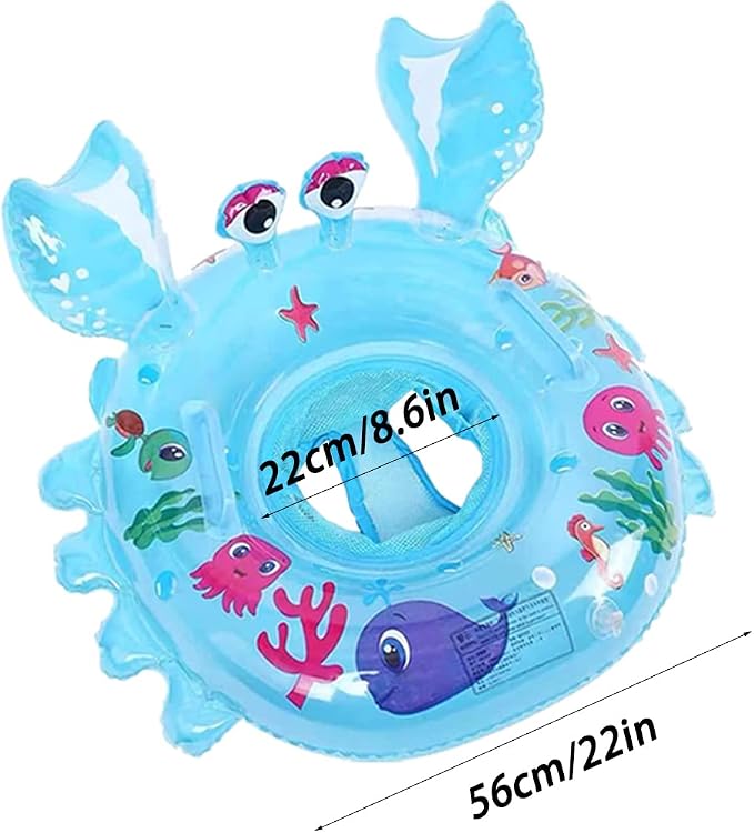 AIYUENCICI Baby Swimming Float, Inflatable Floatie Raft with Handle, Children Waist Float Ring Kids Water Pool Beach Party Toys, Toddler Swim Ring 8-48 Months