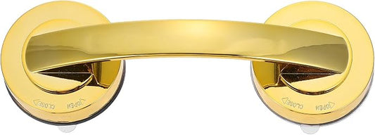 Suction Grab Bar Bathroom Balance Safety Hand Rail Strong Suction Handle for Elderly Shower Support Bath Aid Medium Gold