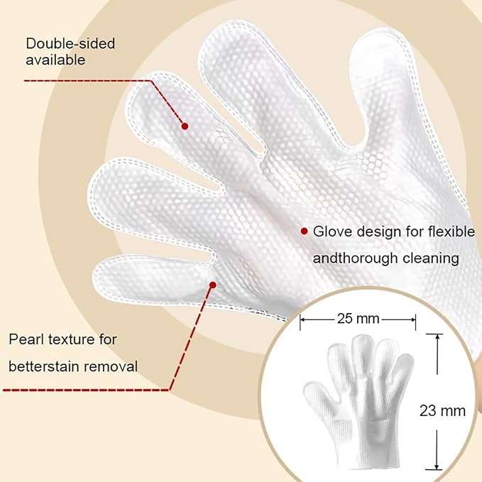 Pet Glove Wipes, Disposable Grooming Mitts for Dogs and Cats, Waterless Bath, Lick-Safe, with Jojoba Oil, Honey Extract and Shea Butter, 20 Count (Extra Thick, 20 Count-Glove Wipes)