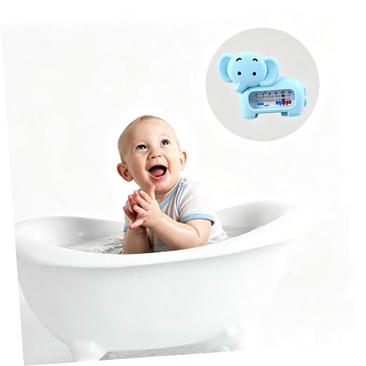 ORFOFE 2pcs Bath Thermometer Cute Safe Water Temperature Monitoring for Material for Newborn Bathing Essentials