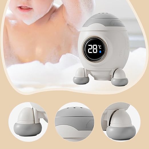 Baby Bath Thermometer Electronic Water Thermometer Cute Digital Water Temperature Meter Waterproof for Bathtub Home Newborn, Spaceship