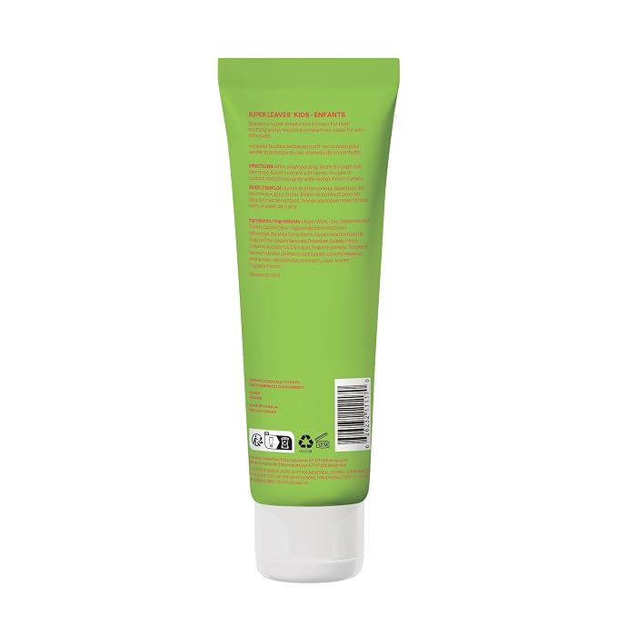ATTITUDE Kids Conditioner, Gentle Detangling Conditioner, Moisturizing & Softening for Tangles & Knots, Plant-Based, Vegan, Watermelon & Coco Scent, 8 Fl Oz
