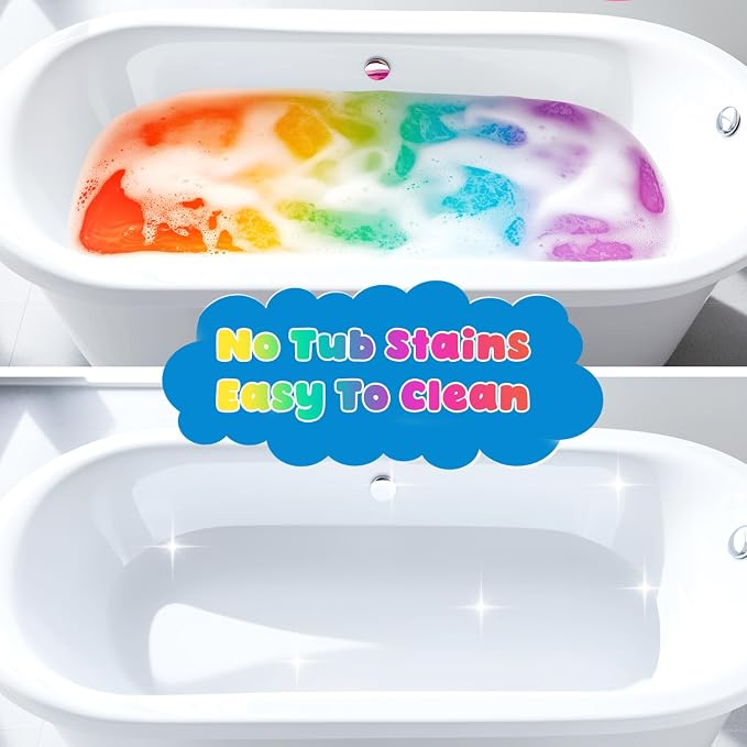 Potion Kits Bath Bombs for Kids, STEM Gifts for Boys & Girls | Halloween Colorful Fizzy Bubble Bath for Fun and Educational Bath Time, Cool Foam Explosion Bath Toys for Kids Ages 3-12