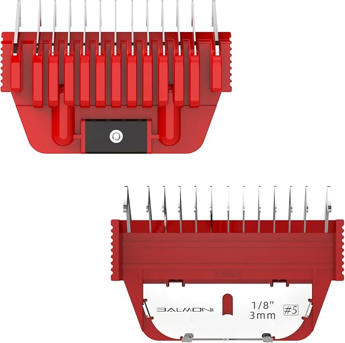 Stainless Steel A5 Wide Guide Comb – Metal Attachment for A5 Wide Blades, Compatible with Wahl KM, Andis, Oster, Heiniger – Smooth & Durable Grooming Guard (3mm / 1/8”)