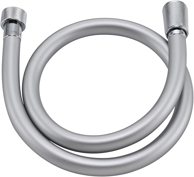 31 Inches Short Silicone Shower Hose Replacement Silver | 80cm High pressure Showerhead Hose Extra Long,Used In RV, Showerhead, Sprayer, Bidet, Pet Cleaning,Faucet,Bathtub