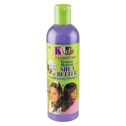 Originals by Africa's Best Kids Ultimate Moisture Shea Butter Shampoo, Healthy Boost of Moisturizers That Soften, Condition and Detangle Hair, Removes Build up, 12oz