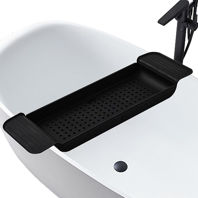 Bath Tub Tray - Stretchable, Strong Load-Bearing, Plastic, Anti-Slip Design - Ultimate Bathtub Caddy Tray