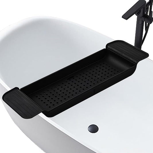 Bath Tub Tray - Stretchable, Strong Load-Bearing, Plastic, Anti-Slip Design - Ultimate Bathtub Caddy Tray
