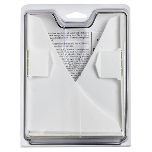 Magic Splash Guard Kit - Prevent Water from Splashing out of the Bath or Shower- White