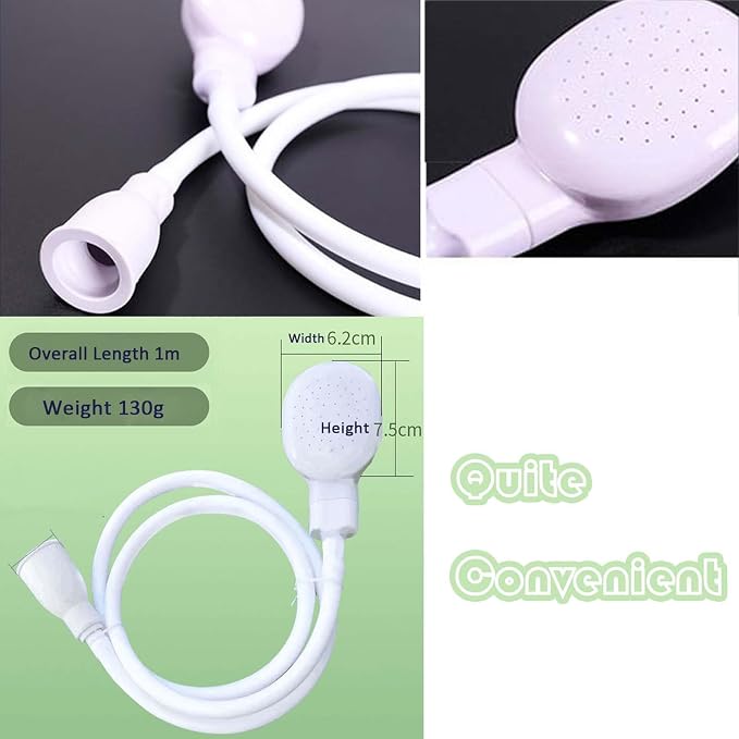 3.28ft/1m Sink Spray Hose,Portable Sink Hose Sprayer,Shampoo Sprayer Handheld Hose Shower Head Spray Hose for Bathing Baby,Pets,Washing Hair,Rinsing Vegetables,Utility Sink