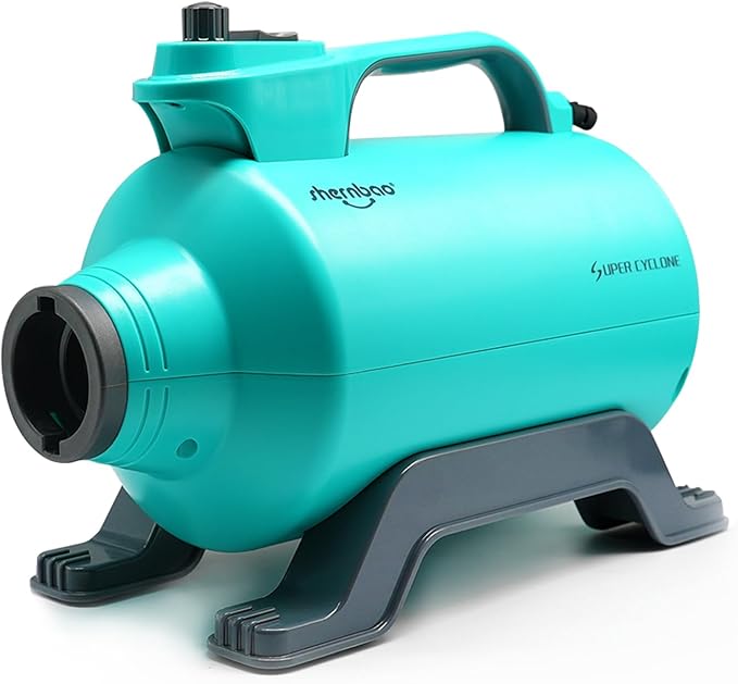 High Velocity Professional Dog Pet Grooming Hair Drying Force Dryer Blower 5.0HP (Super Cyclone) SHD-2600P (Green) | Super cyclone 5.0HP high velocity blower dryer for professional dog pet grooming, Green SHD-2600P