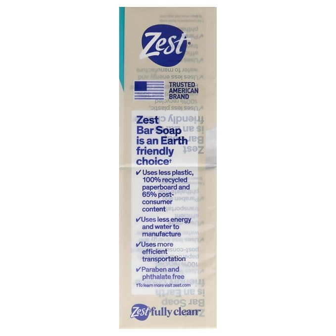 Zest Bar Soap - 8 Bars - Enriched With Cocoa Butter And Shea for Ultra Moisturizing Cleansing - Leaves Your Body Feeling Silky Smooth And Deeply Moisturized