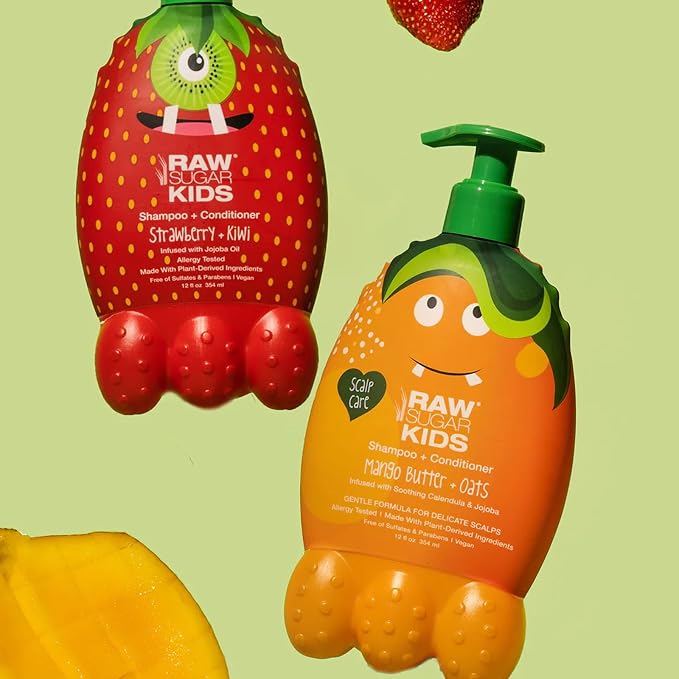 RawSugar Shampoo Conditioner for Kids - Mango Butter - 12 fl oz