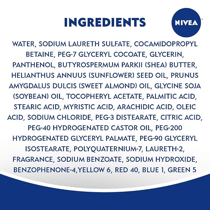 Nivea Pampering Cocoa and Shea Butter Body Wash with Nourishing Serum, Moisturizing Body Wash for Women, Enriched with Provitamin B5 and Vitamin E, 20 Fl Oz Bottle (Pack of 3)