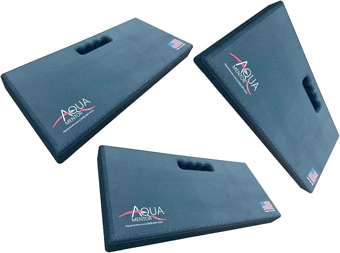 Aquamentor Kneeling Pad - Made in The USA - Firm, Durable and Thick Garden or Mechanics Foam Kneeling Pad, Great for Use Around The House, Garden, Job or Shop(17.5” x 8.0” x 1.5”, Black, 3-Pack)