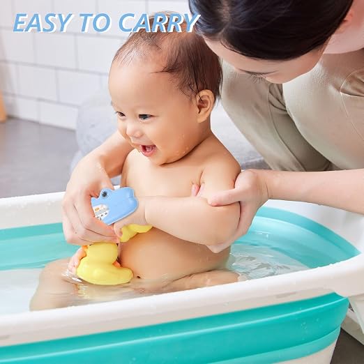 Vaguelly Bath Thermometer Accurate Water Measurement for Baths Portable and LCD Display for Newborns and Toddlers Design