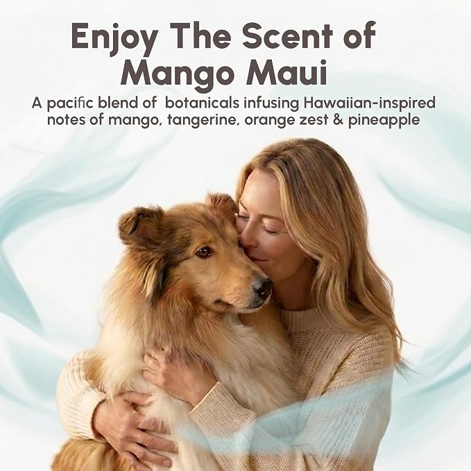 Best Shot Scentament Spa Botanical Body Splash, Detangler Spray, Body Spray for Pets, Cat and Dog Cologne Spray, Mango Maui, 8 Oz.